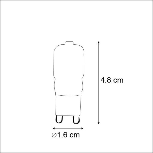 Sada 5ks G9 LED žiaroviek CUTE PC 2W 200 lm 2700K - Image 2
