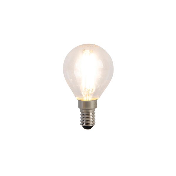 Sada 5 LED žiaroviek E14 Filament P45 4W 470 lm 2700K - Image 2