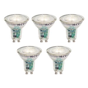 Set van 5 Smart GU10 50mm LED lampen helder 4.7W 345 lm 2200-4000K