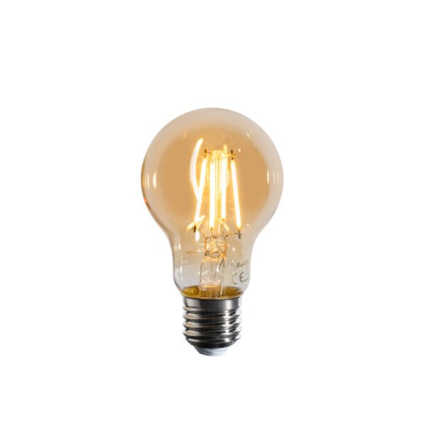 Set van 5 E27 dimbare LED lampen A60 goud 4W 420 lm 2200K - Image 2