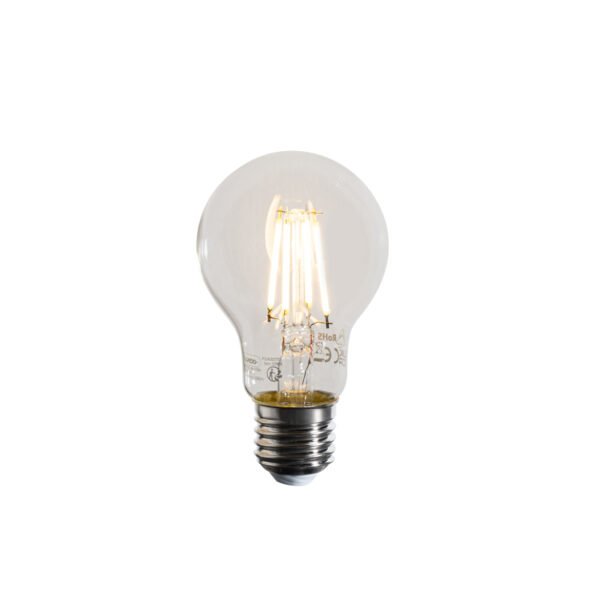 Set van 5 E27 dimbare LED lampen A60 helder 4W 470 lm 2700K - Image 2