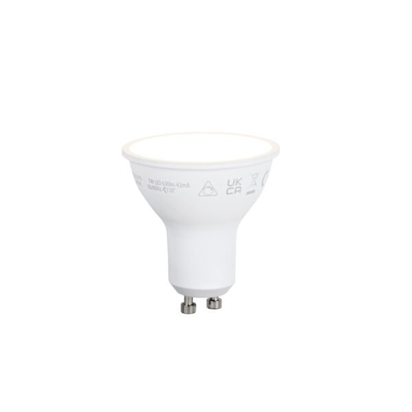 Sada 5 inteligentných stmievateľných LED žiaroviek GU10 50 mm opálová 7 W 630 lm 2700 K - Image 2